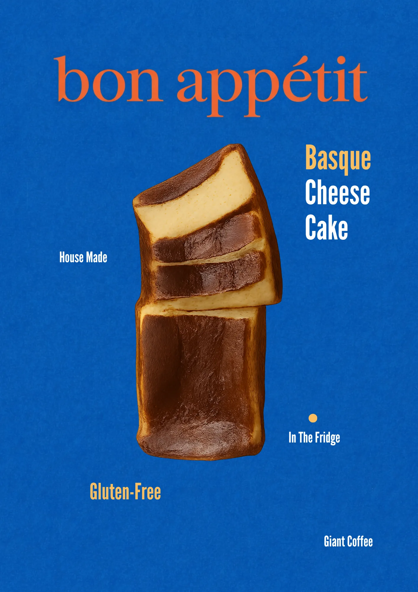 Basque cheesecake at Giant